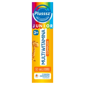 Plusssz Junior Multiwitamina Complex tabletki musujące o smaku owoców tropikalnych - 20 szt./opak