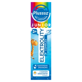 Plusssz Junior Elektrolity Complex tabletki musujące o smaku pomarańczowym - 20 szt./opak