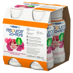 Resource 2.0+FIBRE płyn o smaku owoców leśnych - 4 x 200 ml