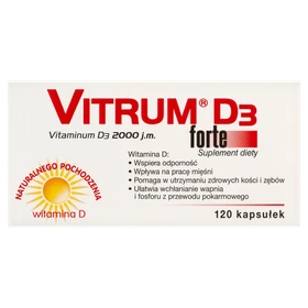 Vitrum D3 Forte 2000 j.m. kapsułki - 120 szt./opak