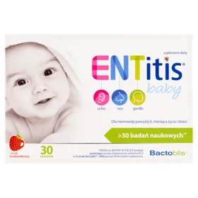 ENTitis Baby smak truskawkowy proszek - 30 saszetek