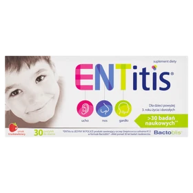 ENTitis pastylki do ssania (smak truskawkowy) - 30 szt./opak