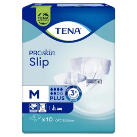 Tena Slip Proskin Plus, pieluchomajtki, rozmiar M, 73-122 cm - 10 szt./opak
