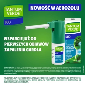 Tantum Verde Duo (1,5 mg + 5 mg)/ml aerozol do stosowania w jamie ustnej, roztwór - 15 ml