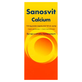 Sanosvit Calcium 114 mg Ca2+/5 ml syrop - 150 ml