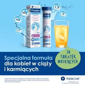 Prenalen Elektrolity tabletki musujące o smaku ananas-pomarańcza - 20 szt./opak