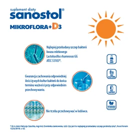 Sanostol Mikroflora+D3 krople - 8 ml z kroplomierzem