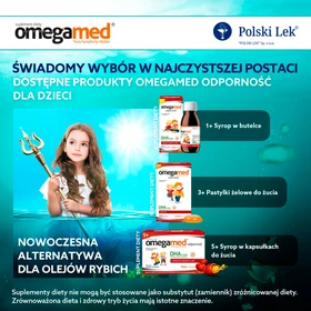 Omegamed Odporność 1+, suplement diety - 140 ml