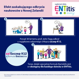 ENTitis Baby smak bananowy proszek - 30 saszetek