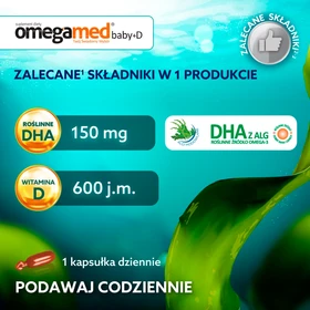 Omegamed Baby + D 6m+ kapsułki twist-off - 30 szt./opak