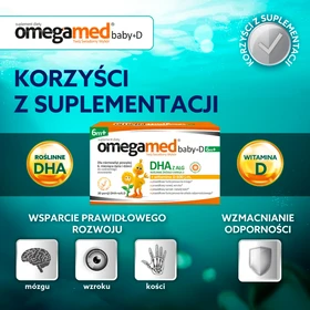 Omegamed Baby + D 6m+ kapsułki twist-off - 30 szt./opak