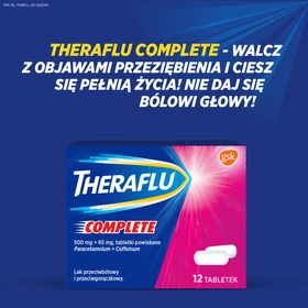 Theraflu Complete 500 mg+65 mg tabletki powlekane - 12 szt./opak