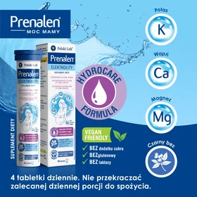 Prenalen Elektrolity tabletki musujące o smaku ananas-pomarańcza - 20 szt./opak
