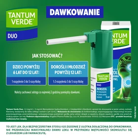 Tantum Verde Duo (1,5 mg + 5 mg)/ml aerozol do stosowania w jamie ustnej, roztwór - 15 ml