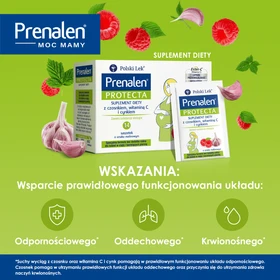 Prenalen Protecta smak malinowy proszek - 14 saszetek