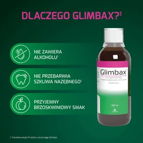 Glimbax 0,74 mg/ml roztwór do płukania j. ustnej i gardła - 200 ml