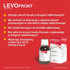 Levopront 60 mg/10 ml syrop - 120 ml
