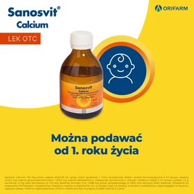 Sanosvit Calcium 114 mg Ca2+/5 ml syrop - 150 ml