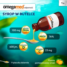 Omegamed Odporność 1+, suplement diety - 140 ml