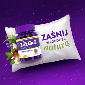 ZzzQuil Natura, żelki o smaku mango i banana -  30 szt./opak