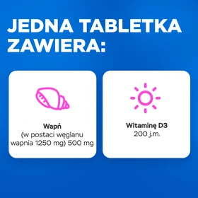 Vitrum Calcium 500 mg+5 µg tabletki - 60 szt./opak