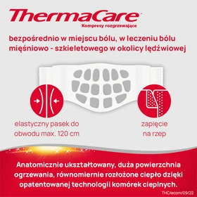 ThermaCare na plecy i biodra kompres rozgrzewający - 2 szt./opak