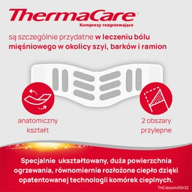 ThermaCare na szyję, ramiona, nadgarstki kompres rozgrzewający - 2 szt./opak