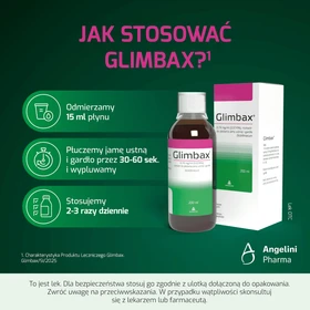Glimbax 0,74 mg/ml roztwór do płukania j. ustnej i gardła - 200 ml