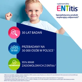 ENTitis pastylki do ssania (smak truskawkowy) - 30 szt./opak